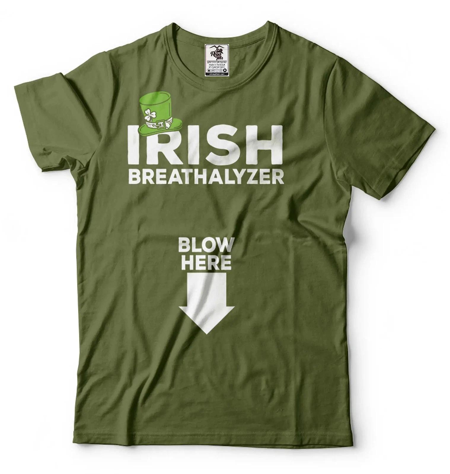 Irish Breathalyzer Funny Shirt St Patrick s Day Tee Saint Patricks Gift For Him S