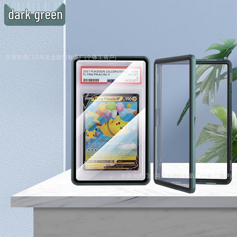 

PSA/BGS 35pt Pokemon Star Card Display Stand with Aluminum Base Cover Custom Color Base