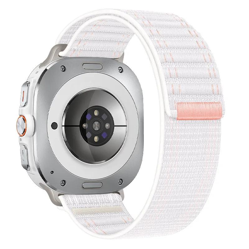 Watchband Nylon Loop Strap for Samsung Galaxy 7 Watch Ultra 47mm Sports Adjustable Bracelet for Samsung Galaxy Ultra Correa Band