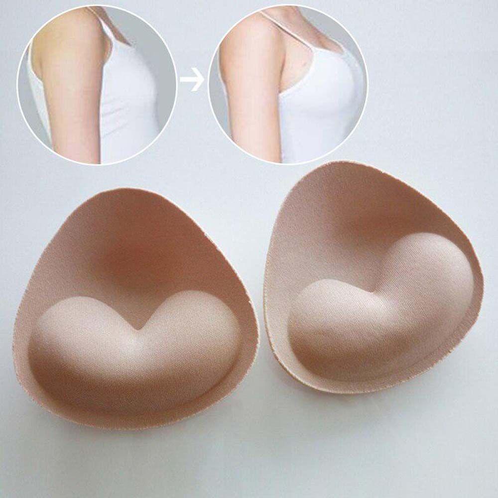 Triangle Heart Inserts Cups Sponge Pad Breast Bra Inserts Chest Thicker Chest Pads Women Chest Cups