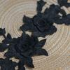 Rose Flower Applique Lace Fabric Cloth Applique Exquisite Cloth Patch  Women