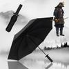 Paraguas Espada Katana Plegable Bloqueo UV Negro Sombrilla Impermeable Katana Japonesa Real Sable Samurai Paraguas Sombrilla Regalo