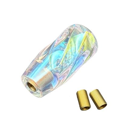 MARUHADO Crystal Bubble Shift Knob Universal Twist Shift Lever with Conversion Adapter M8 M10 M12 P1.25 AT MT 10cm
