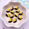 30pcs Resin Mini Colorful Painted Cartoon Ghosts Bat Pumpkin Spider Bat Candle Figurines Flat Back Nail Art DIY Scrapbook M437 H