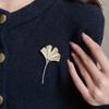 Chest Flower Ginkgo Leaf Brooch Flower/Bow/Cherry/Starfish Metal Brooch  Western-style Clothes