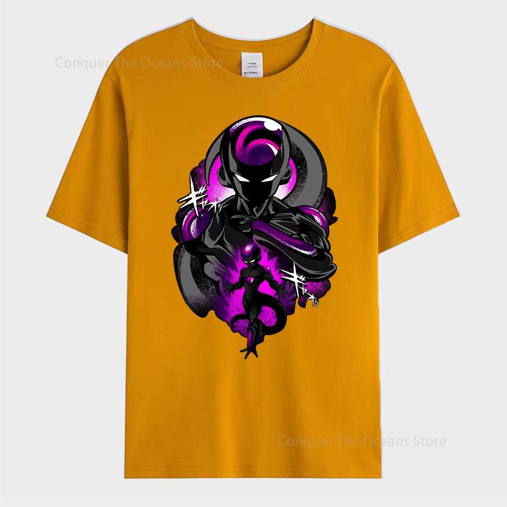Pánské tričko s potiskem japonského anime Frieza Goku s krátkým rukávem Cosplay tričko Letní ležérní trička Streetwear O-výstřih Pánské topy
