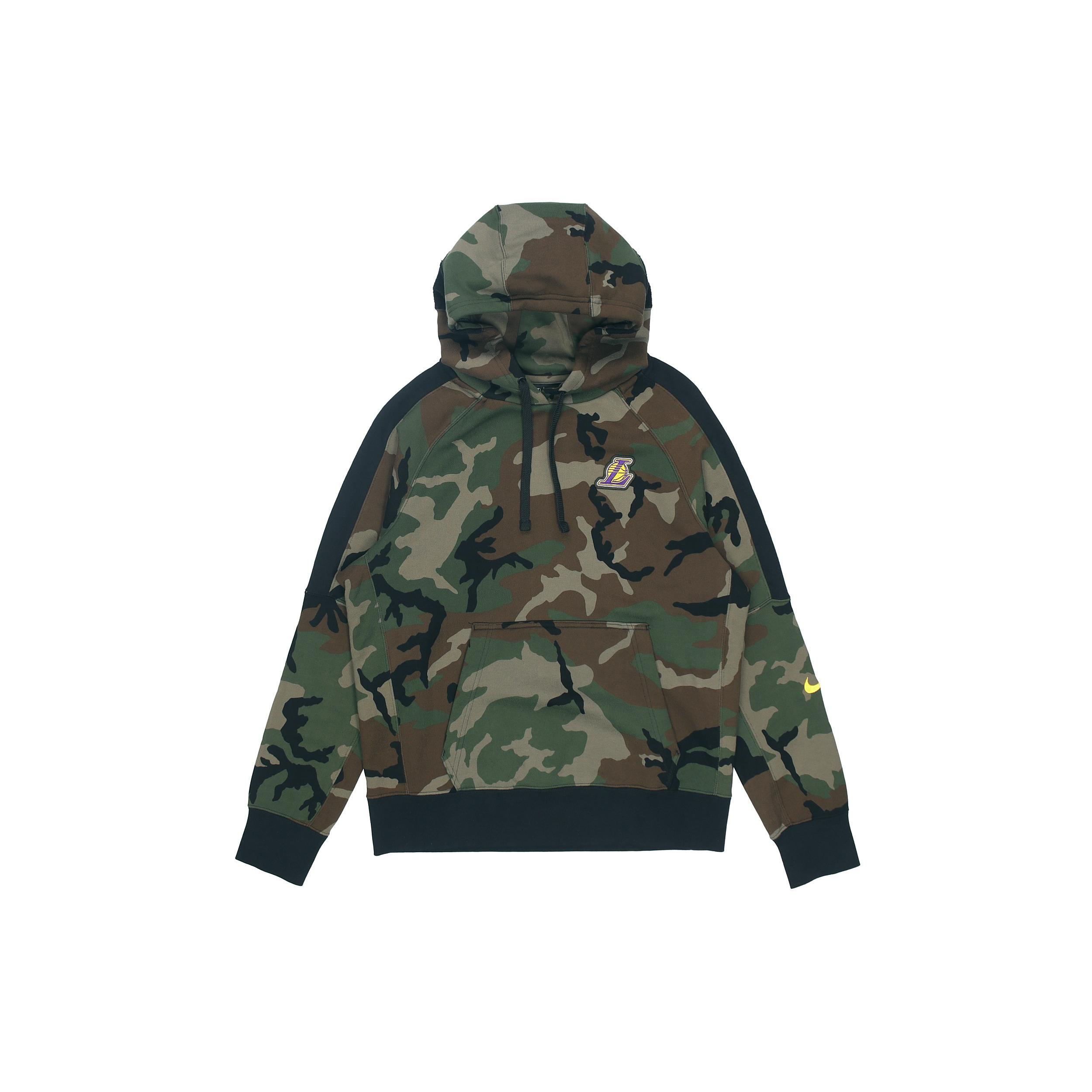 

New Nike Lakers Men s Pullover Camouflage Green BQ5030-222 XXL