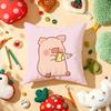 Cute Cartoon lulu pig Cushion Cover Plush Fabric Soft DoubleSided Printed Sofa Warm Winter Home Gift Pillow Cover