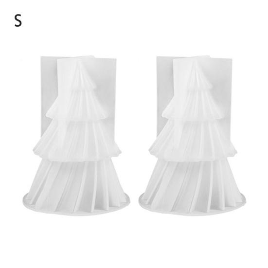 Christmas Tree Silicone Mold Flexible Non-Stick Mold Holiday-themed Resin Mold for Candles Chocolate Jelly Soap Making
