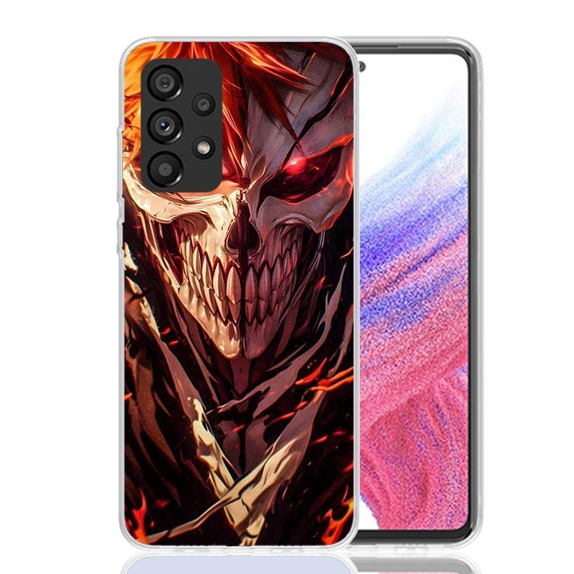 Kurosaki Ichigo Bleach Phone Case for Samsung Galaxy A52 A51 A50S A12 A22 A32 A72 A10S A30S A31 A71 Note 20 Ultra 10 Plus S10 Ga