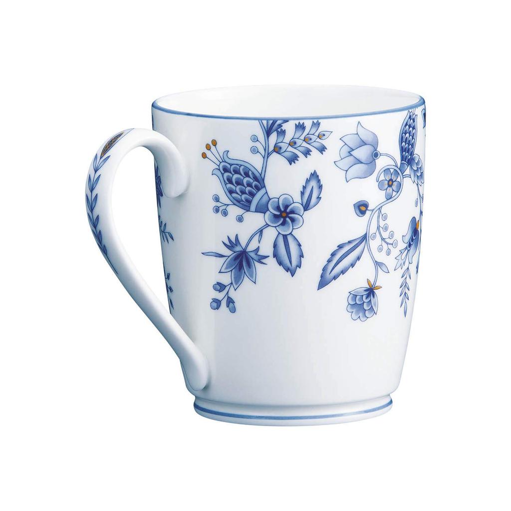 Noritake Mug, 295cc, Blue Sorrentino Lined, Microwave and Dishwasher Safe, Blue Bone China, 4965LT97280