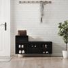 VidaXL Shoe Cabinet Black 102x36x60 Cm Engineered Wood 831365