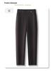 Women’s Khaki Wool Harem Pants 2024: New Cropped Carrot Style for Autumn/Winter