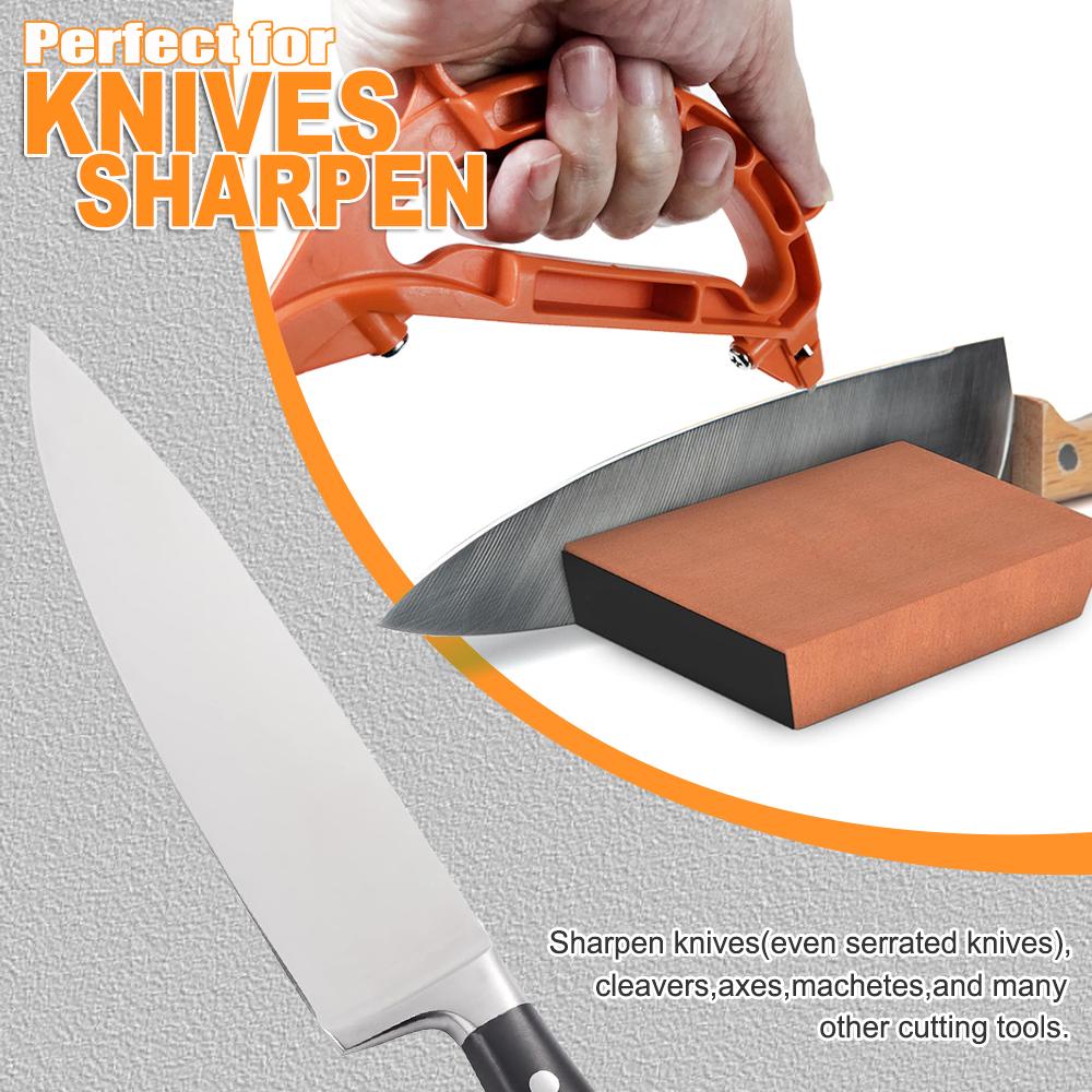 Outdoor Tragbarer Hand-Messerschärfer 3-in-1 Multifunktionales Schärfwerkzeug Scheren Landwirtschaftliche Scheren Axtköpfe