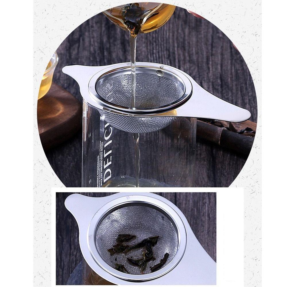 Fine Mesh Tea Strainer Set with Handle Tea Infuser with Drip Bowl Hanging Tea Infuser  Restaurant