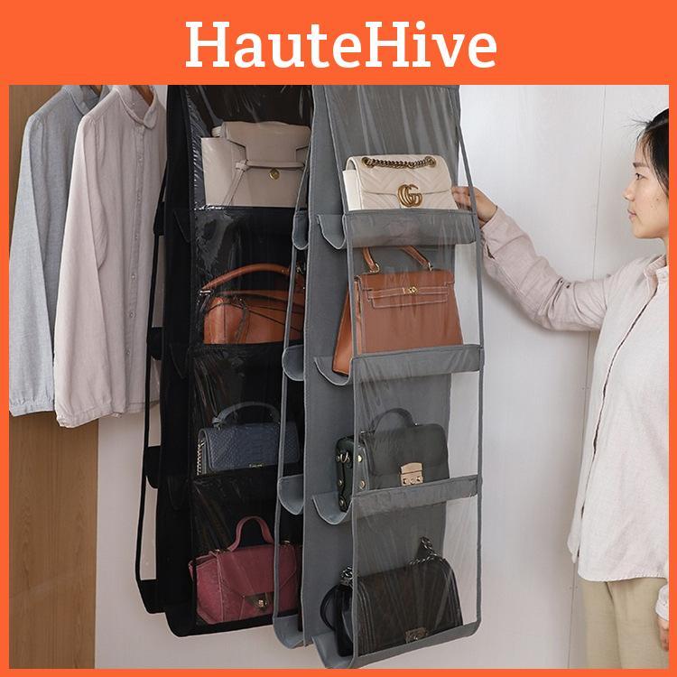 Multi Hanging Purpose Storage Bag With Thickened Double Sided Pouch Wardrobe