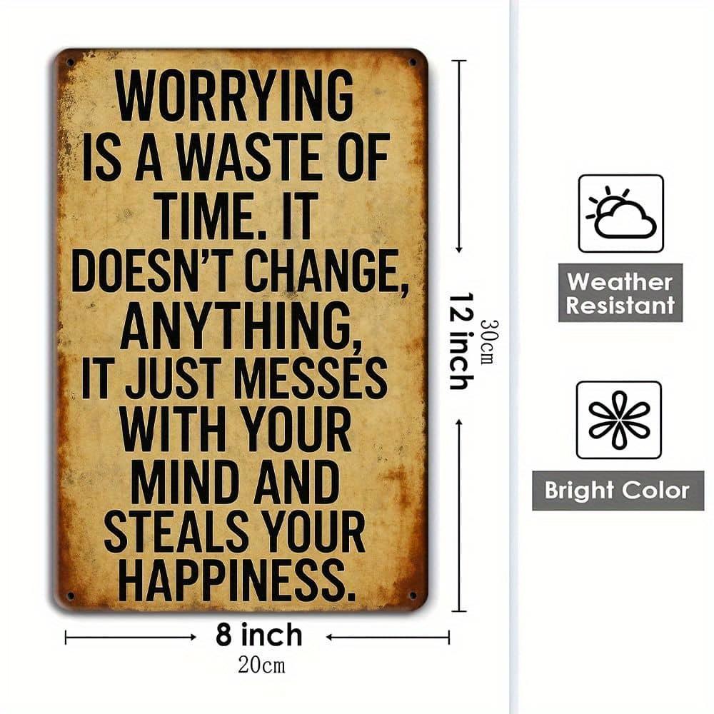 20x30cm Vintage Iron Wall Art for Bar & Cafe