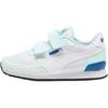 St Runner Fabric Fashion Comfortable Low Top Kids Running Shoes Kids Sneaker White Light-Blue Blue 385511-23