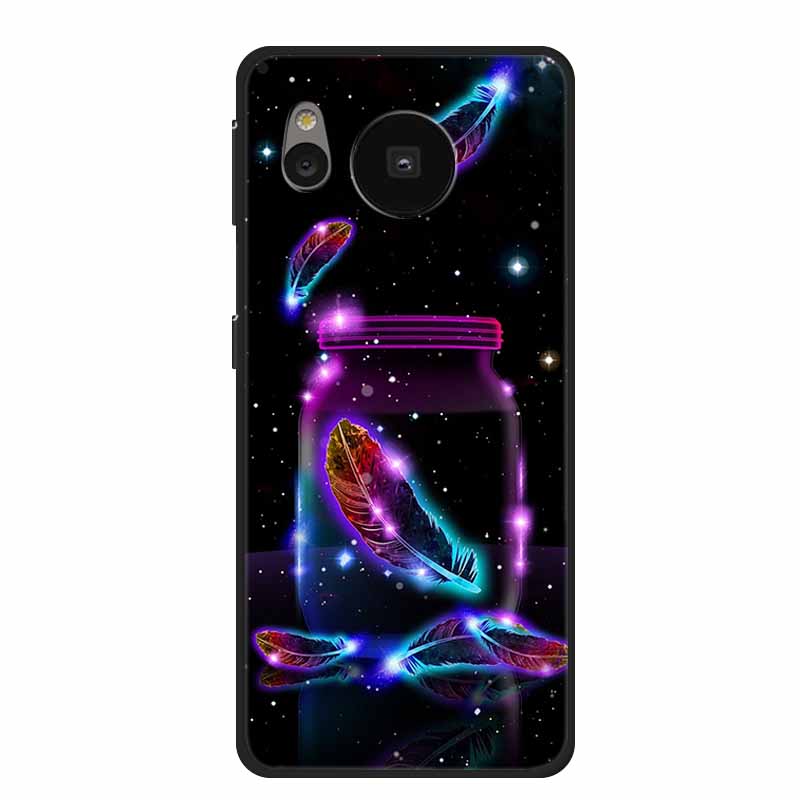 Per Custodia Sharp Aquos Sense 8 Cover Telefono Sense8 Silicone Nero Morbida Cover Posteriore Custodie Coque