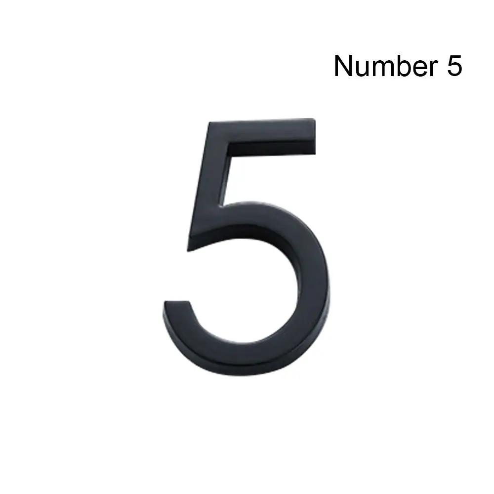 5/10cm Durable Self-Adhesive For Home Mailbox Hotel Address 0 To 9 Number Plate Sign Door Label Numeral Tag
