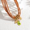 Atoztide Gold Color Heart Flower Sun Pendant Necklace for Women Stainless Steel Multiple Styles Necklace Christmas Jewelry Gift