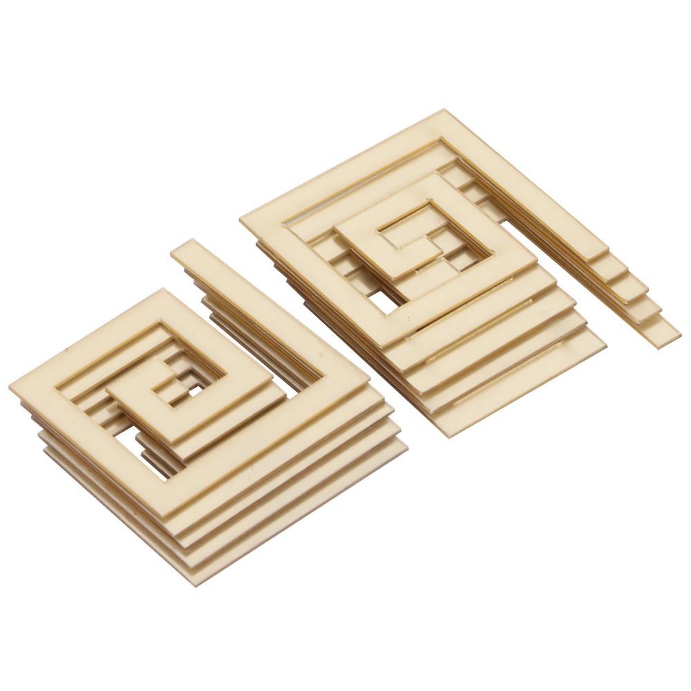 10Pcs 3D Acrylic Wall Decor Acrylic 3D Wall Sticker Stylish Mirror Wall Sticker  DIY Decoration