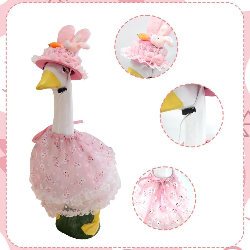 Lovely Rabbit Clothing For Pet Geese With Double Layer Construction And Stretchy Cloth Great For Special instances