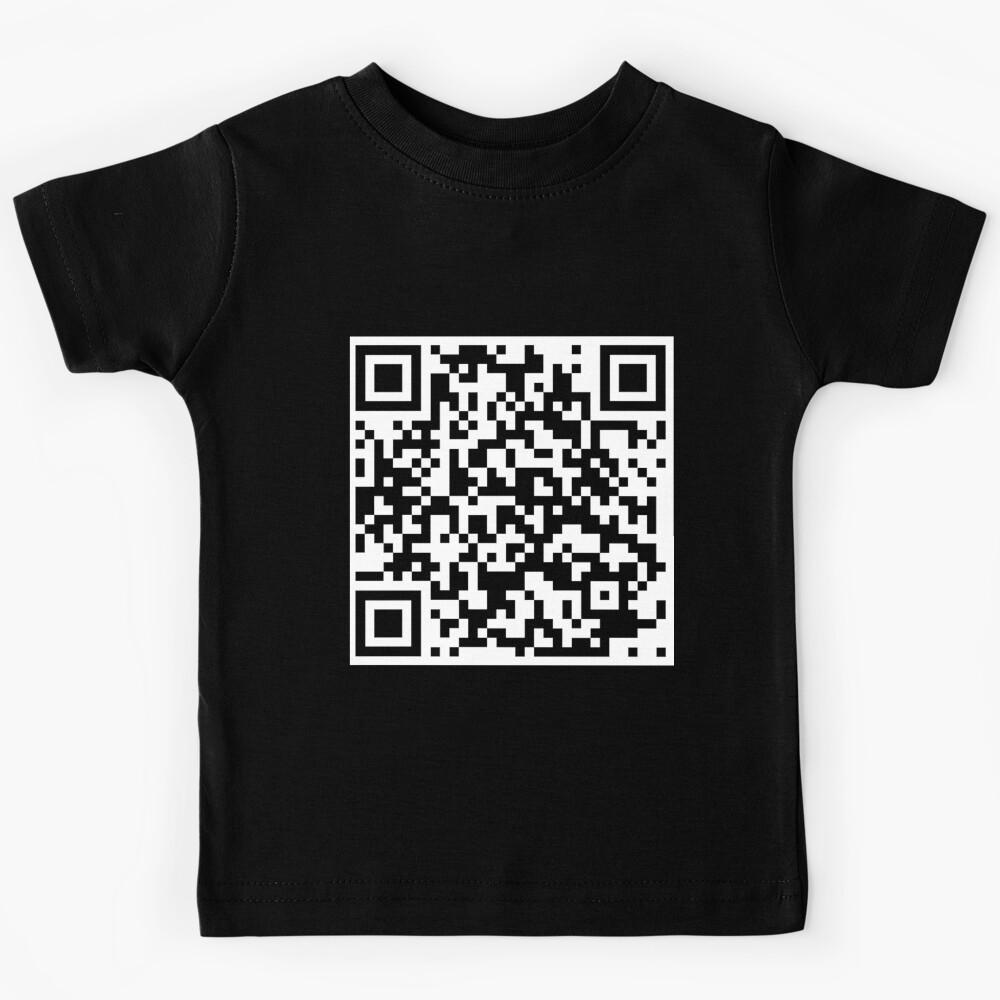 Rick Astley - Never Gonna Give You Up QR Code   Kids T-Shirt 130