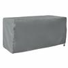 Outdoor Storage Box Cover Waterproof Container Dustproof for Garden Black 1236255cm
