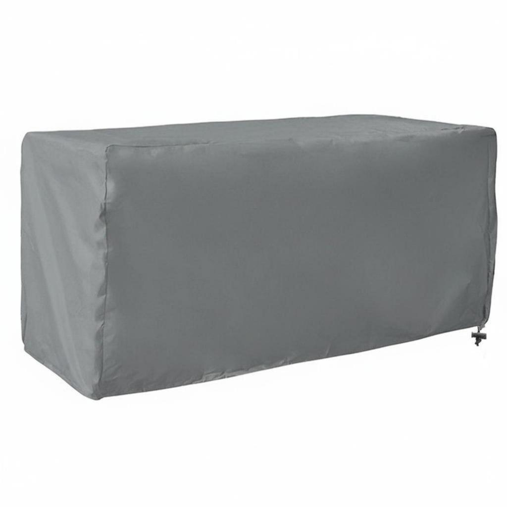 Outdoor Storage Box Cover Waterproof Container Dustproof for Garden Black 1236255cm