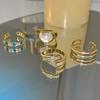 Stackable Geometry Ring Adjustable Jewelry Index Finger Rings Decoration Gift