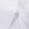 Men's White Long Sleeve Professional Business Shirt with Optional Short Sleeve and Tie