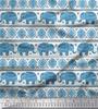 Soimoi Japan Crepe Satin Fabric Aztec & Tribal Elephant Ethnic Print Sewing Fabric Metre 42 Inch