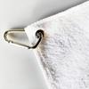 Microfiber Golf Ball Cleaning Towel with Clip Sublimation Blank Golf Towel