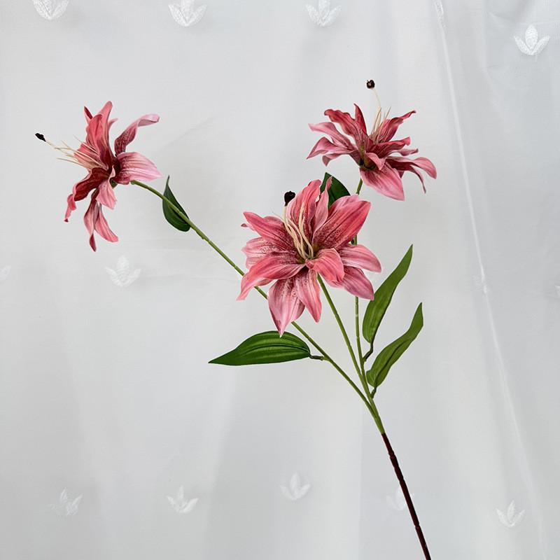 Brownii Artificial Lilium Var Viridulum For Wedding Decor And Props Photography