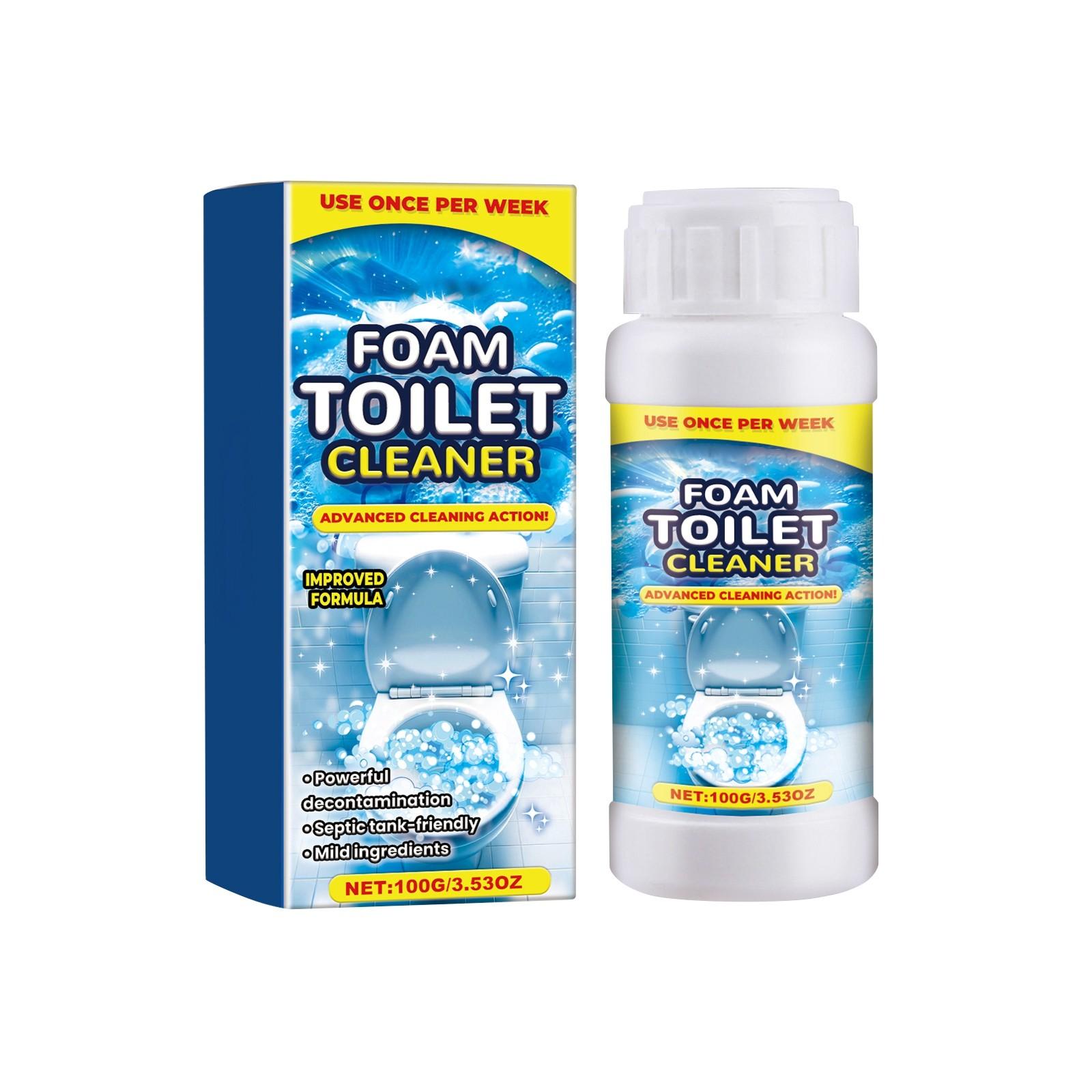 

Пенное чистящее средство для унитаза, 100 мл, Очиститель унитаза, Мощное чистящее средство для унитаза, Очиститель пузырьков для унитаза для чистки туалетов, Сильная чистка, Очиститель для унитаза One Size