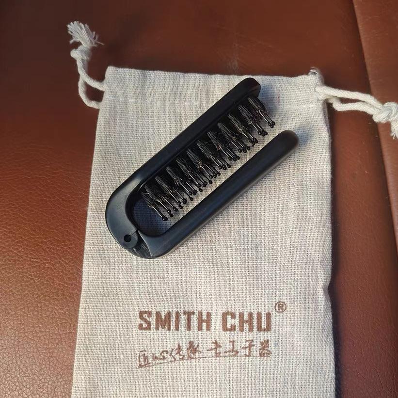 Bristle Hair Folding Comb Portable Anti-static Fluffy Bristle Comb Massage Comb Men's Ribs Comb