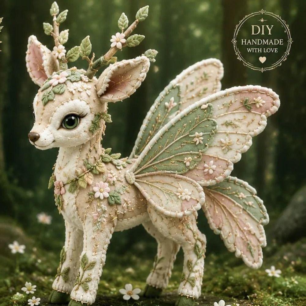 Floral Fabrics DIY Sewing Kit Creative Design Animal Toy Craft Fabric Sewing Kit For Craft Lover