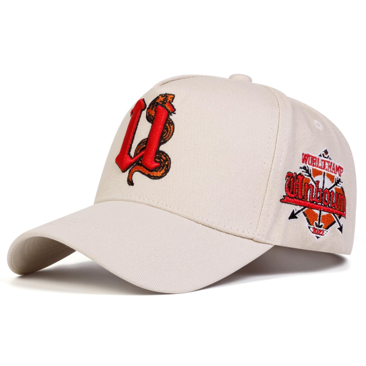 

Unisex U Letter Snake Embroidery Baseball Caps Spring Autumn Outdoor Adjustable Casual Hats Sunscreen Hat