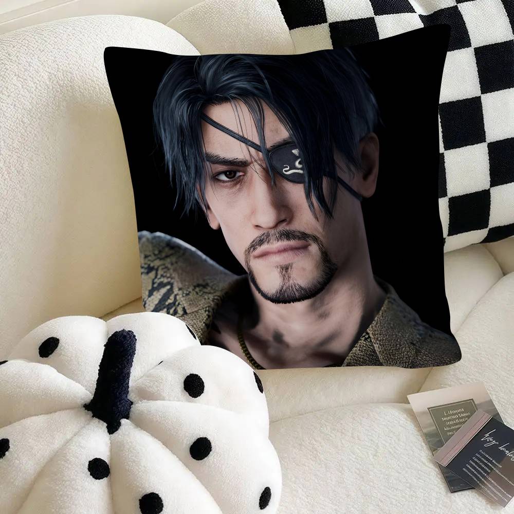 Goro Majima Pillow Case Fashion Square Pillowcase Bedroom Sofa Room Ins Decoration Leisure