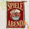 Playing Cards Poster Metal Sign 20x30cm Wall Art