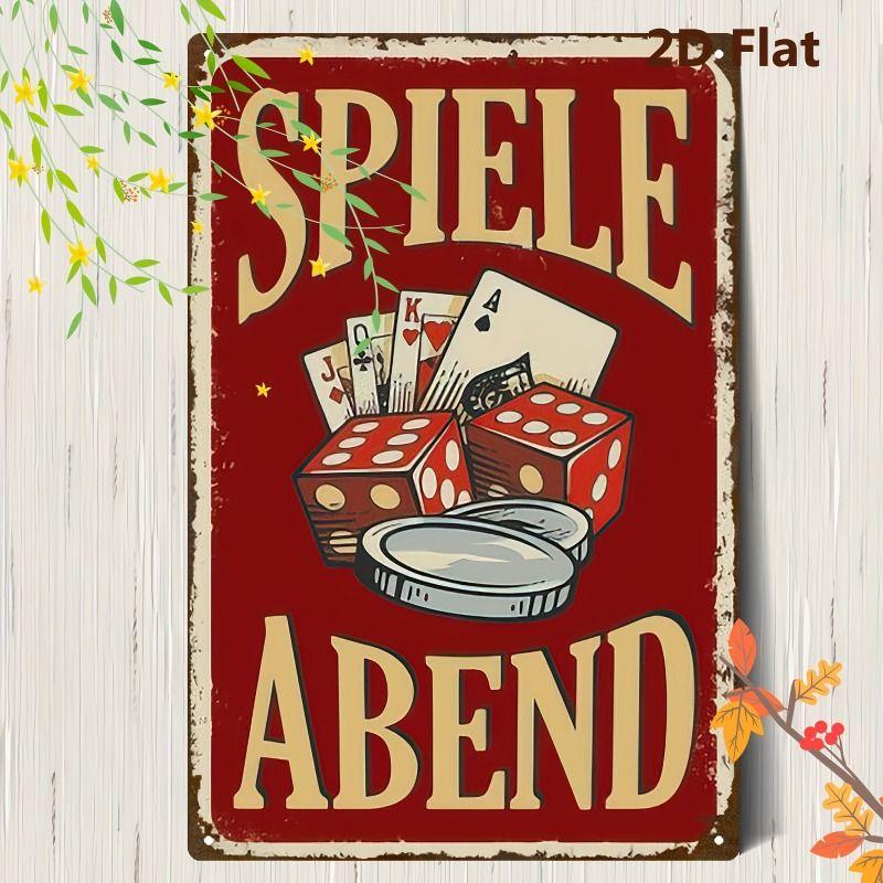 Playing Cards Poster Metal Sign 20x30cm Wall Art
