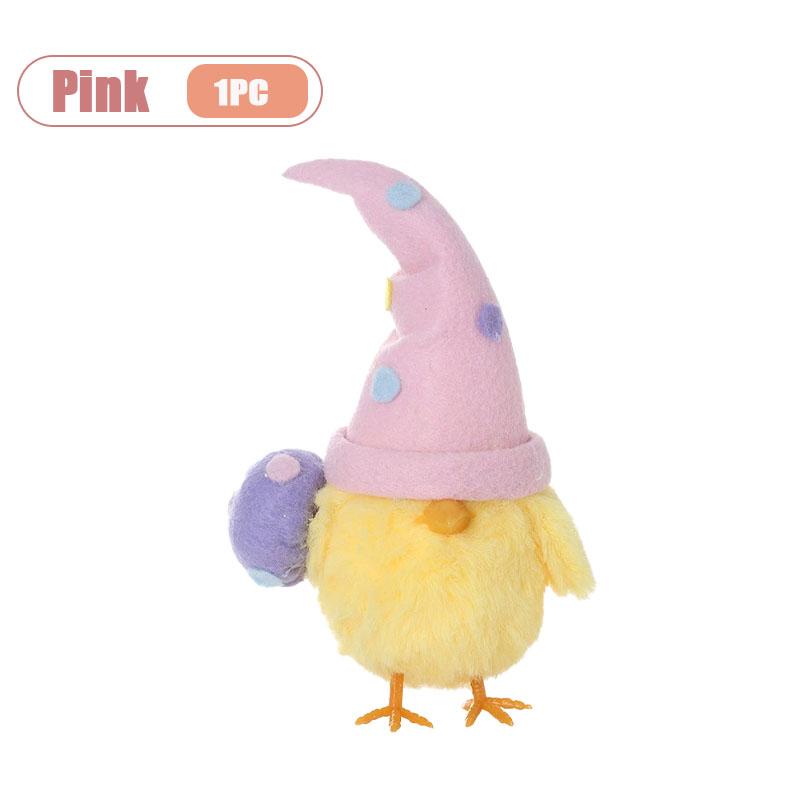 1-5PCS Easter Decor Instagram Cute Egg Chick Doll Ornament Festival Party Gift Home Decoration Seasonal Display
