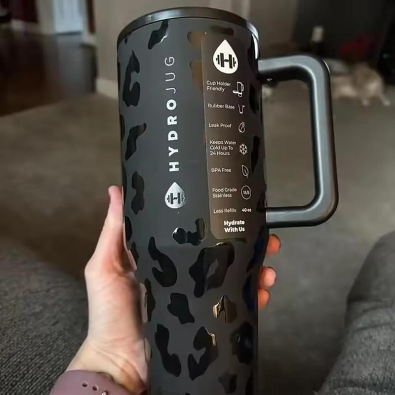 HydroJug Termohrnek 32OZ 40OZ Cestovní s víčkem na brčko Nerezová ocel Vakuově izolovaný Hrnek do auta Dvoustěnný Tepelný Ledový Cestovní