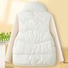 Fashion Winter Warm Vest Woman Sleeveless Parka Stand Collar Casual Thick Women's Jackets