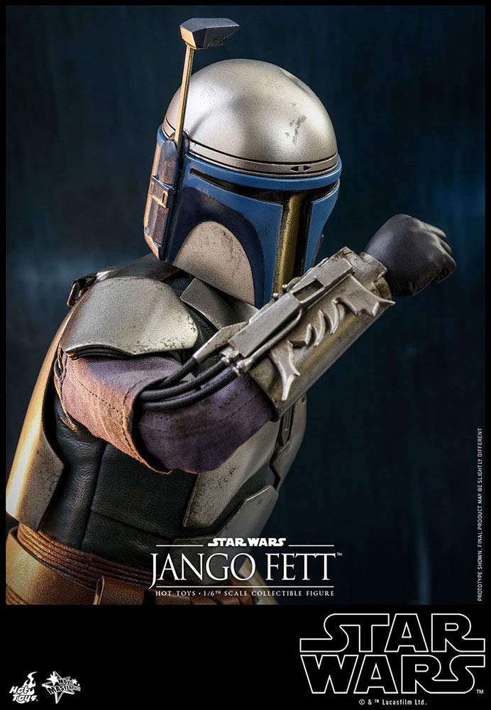 Hot Toys Movie Masterpiece Star Wars Episode Attack of the Clones Jango Fett Scale Blue II 1/6 Figure,