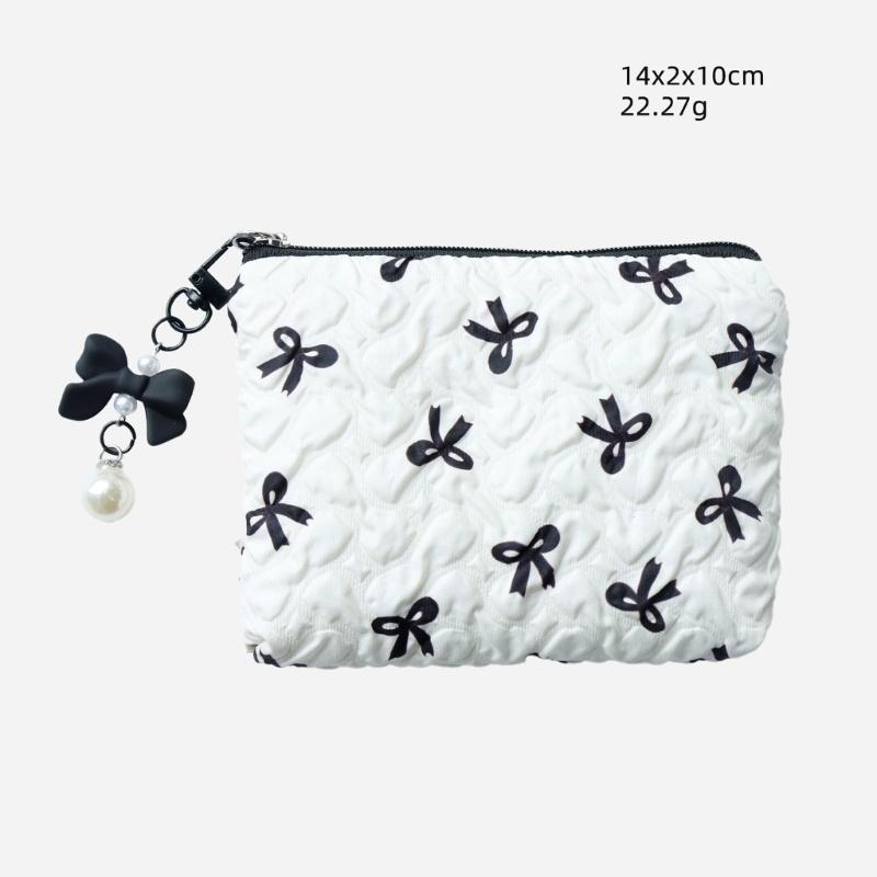 Cosmetic Bag Large Capacity Toiletry Bag Aesthetic Cosmetic Organizers Bows Makeup Bag Skincare Organisers for Women