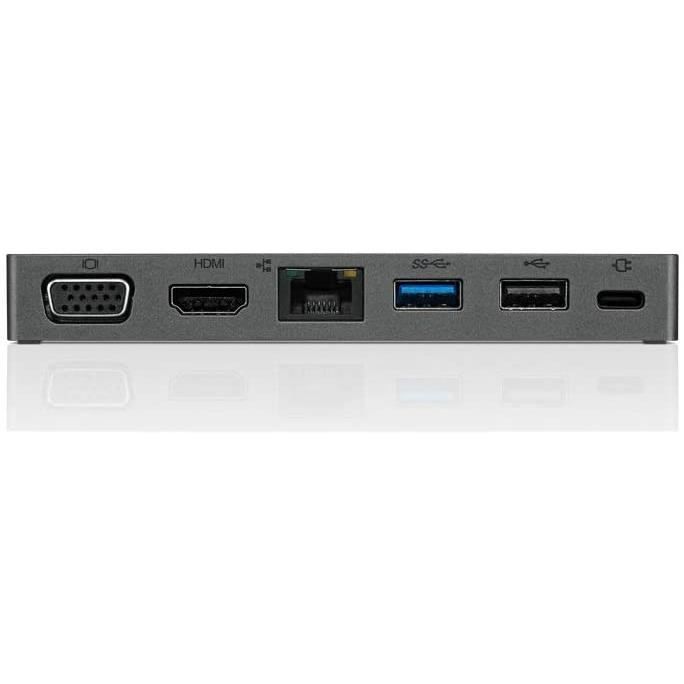 LENOVO Station d'accueil USB Type C pour Notebook - 3 x Ports USB - 1 x USB 2.0 - Réseau (RJ-45) - HDMI - VGA - Filaire