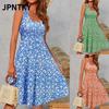JPNTKY Fashion Summer Spring Sleeveless U-Neck Casual Dresses