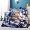 1PC Custom Name Teddy Bear Dreams Blanket Versatile,all-season Throw Suitable for the Living Room,bedroom,camping,travel,and Gift